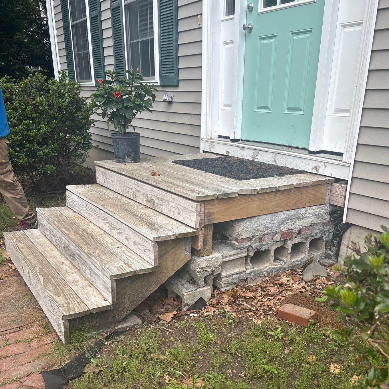 Old Front Staircase Deck